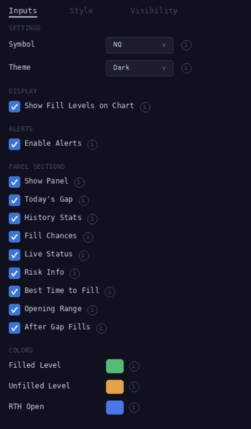 Fully customizable — show only the sections you need